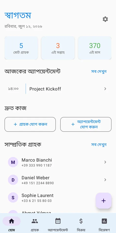CRM গ্রাহক ও বিক্রয়