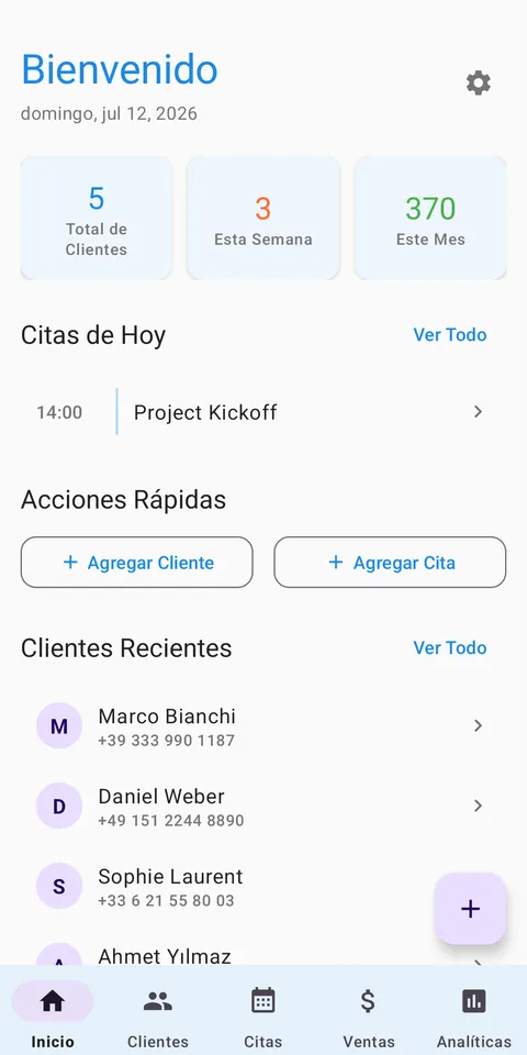 CRM: Clientes y Citas