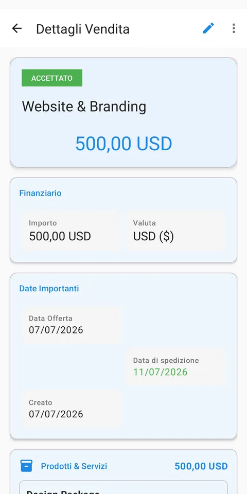RATE, PAGAMENTI E CREDITI