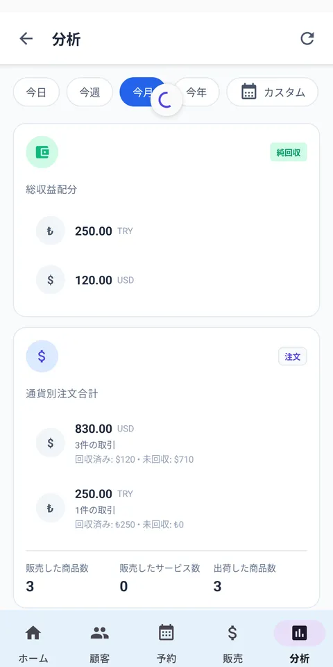 分析パネル