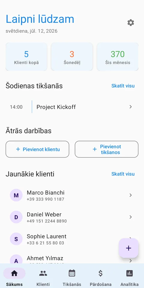 CRM klienti un pārdošana