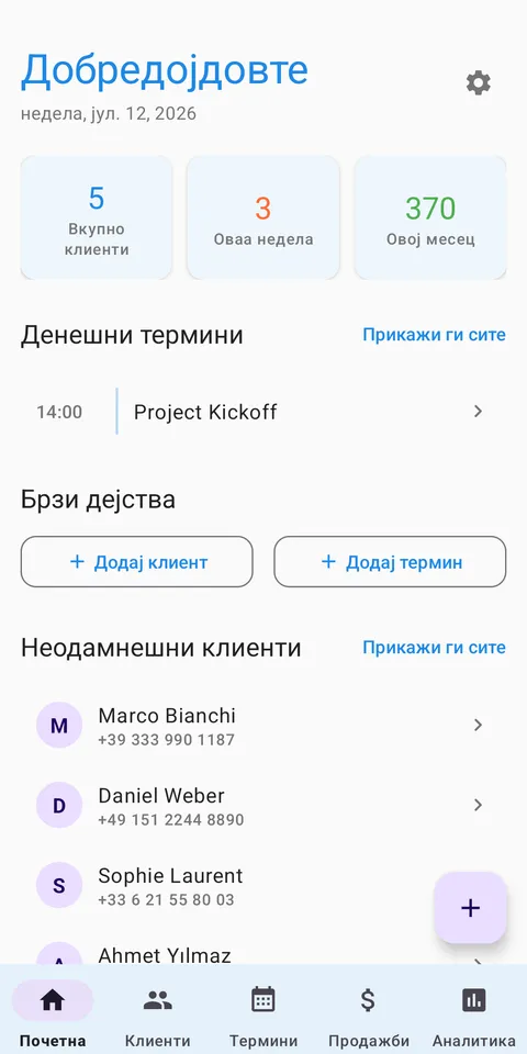 CRM клиенти и продажби