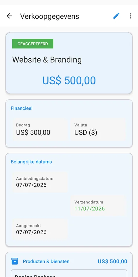 TERMIJNEN, BETALINGEN EN OPENSTAAND GELD