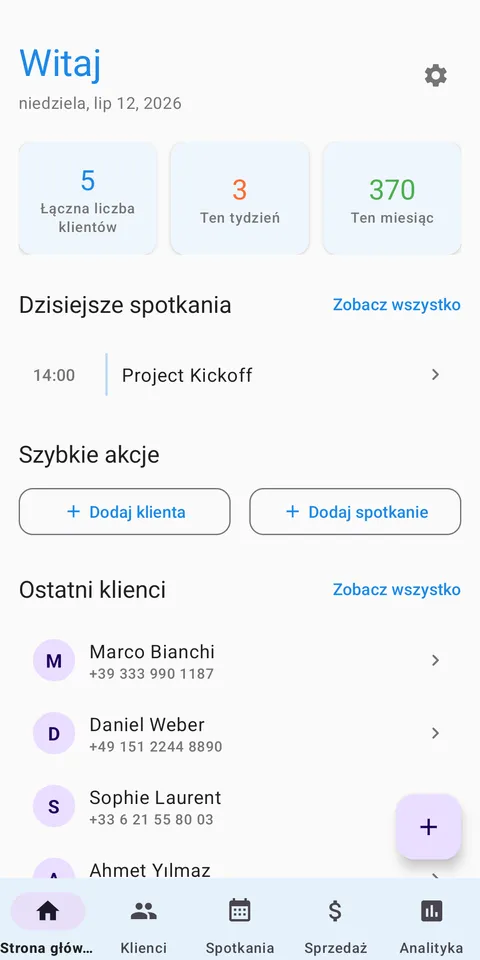 CRM Klienci i Sprzedaż