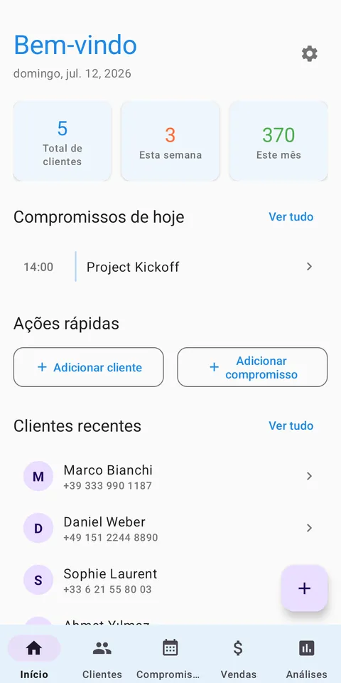 CRM: Clientes, Vendas e Fiado
