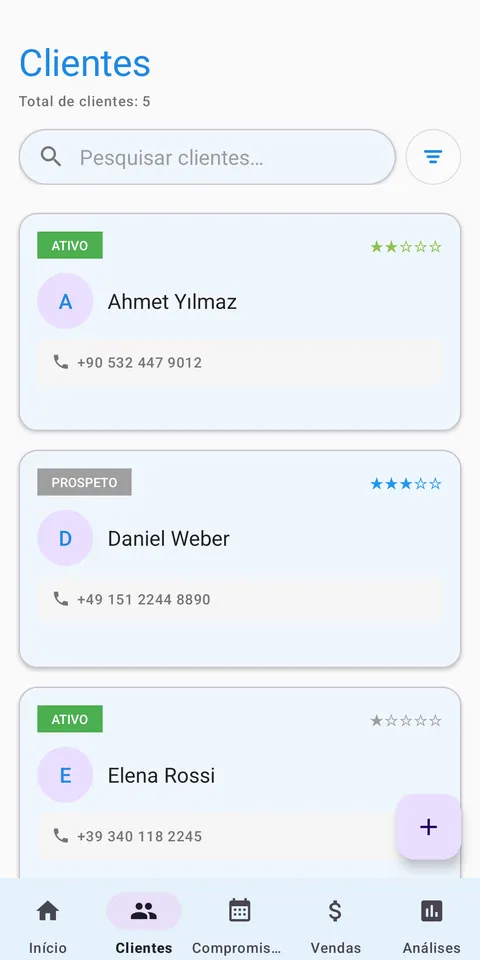GESTÃO DE CLIENTES