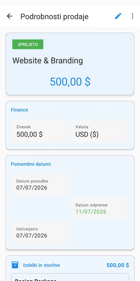 OBROKI, PLAČILA IN TERJATVE